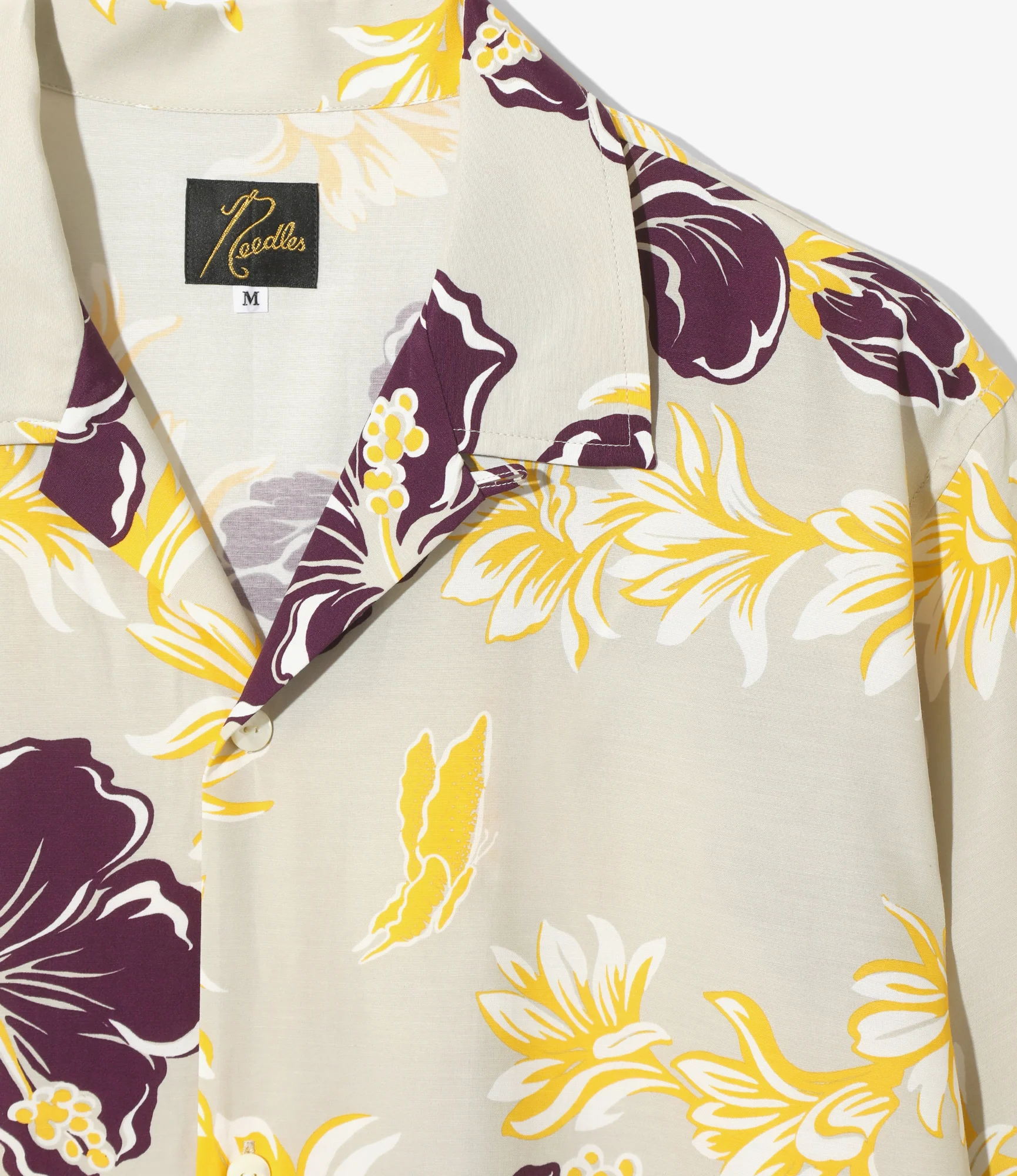 Cabana Shirt - Ivory - C/R Printed Flower & Papillon - Image 2