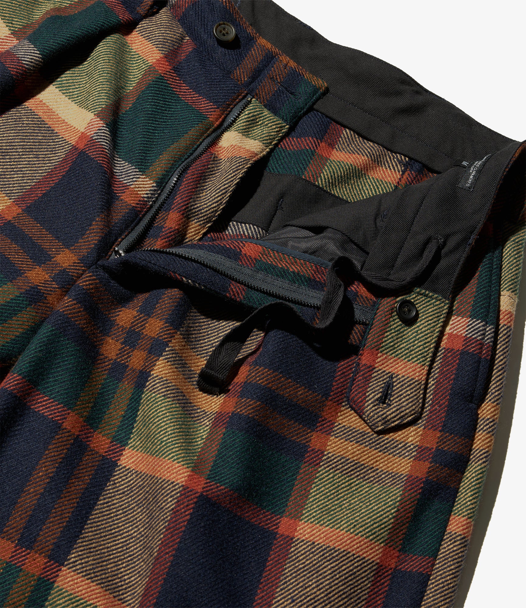 Carlyle Pant - Navy/Brown Heavy Wool Plaid - Image 4