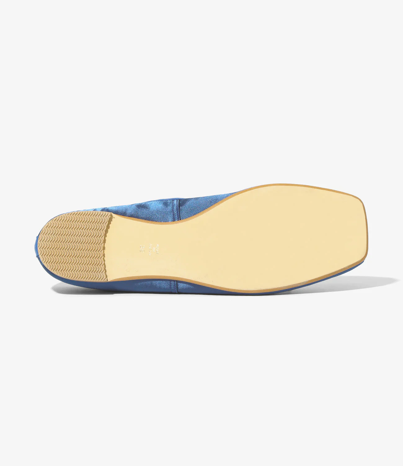 Color Combination Ballet Shoes - Blue - Sateen - Image 7