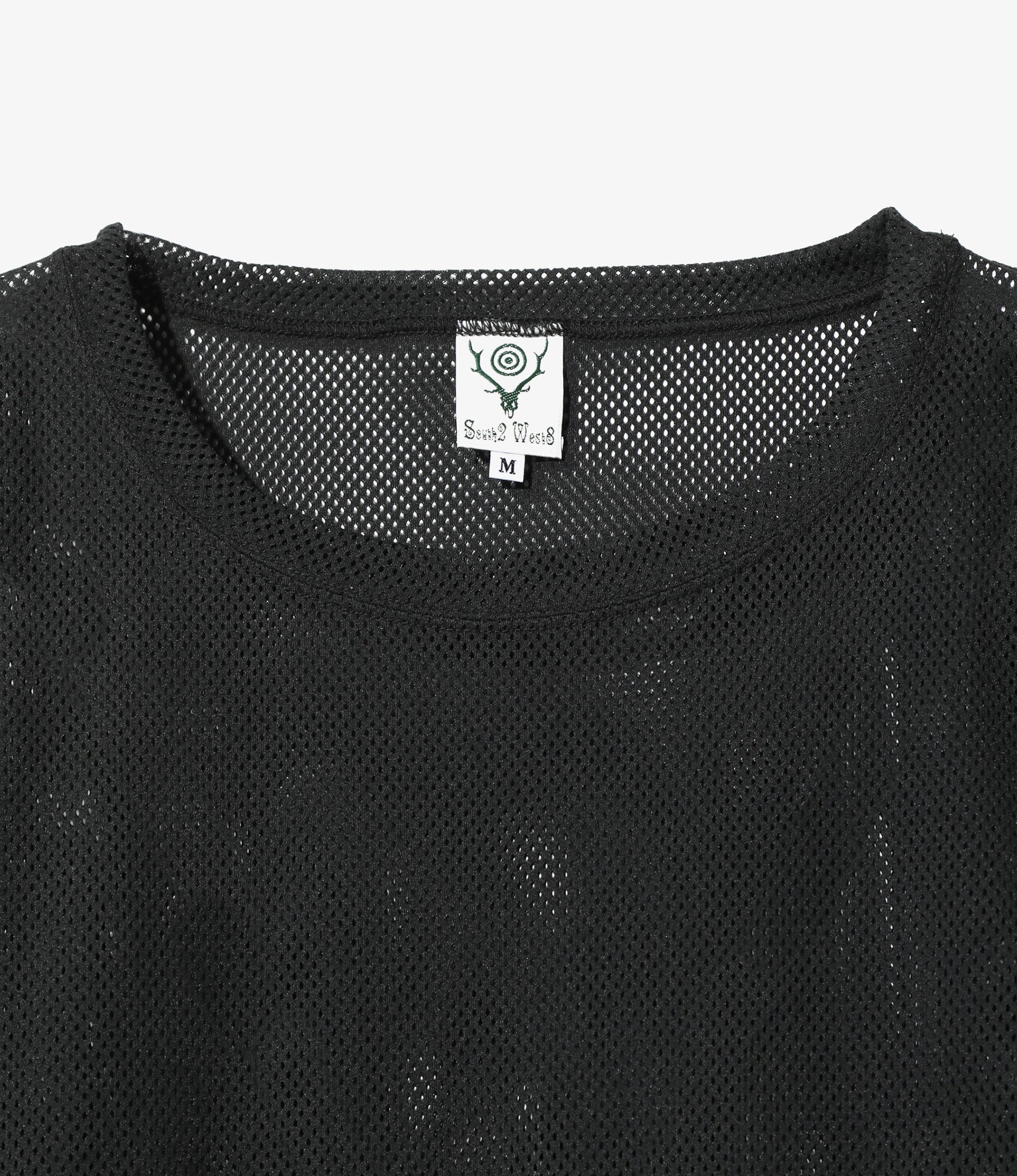 Crew Neck Shirt - Dk. Brown - Knit Mesh - Image 3