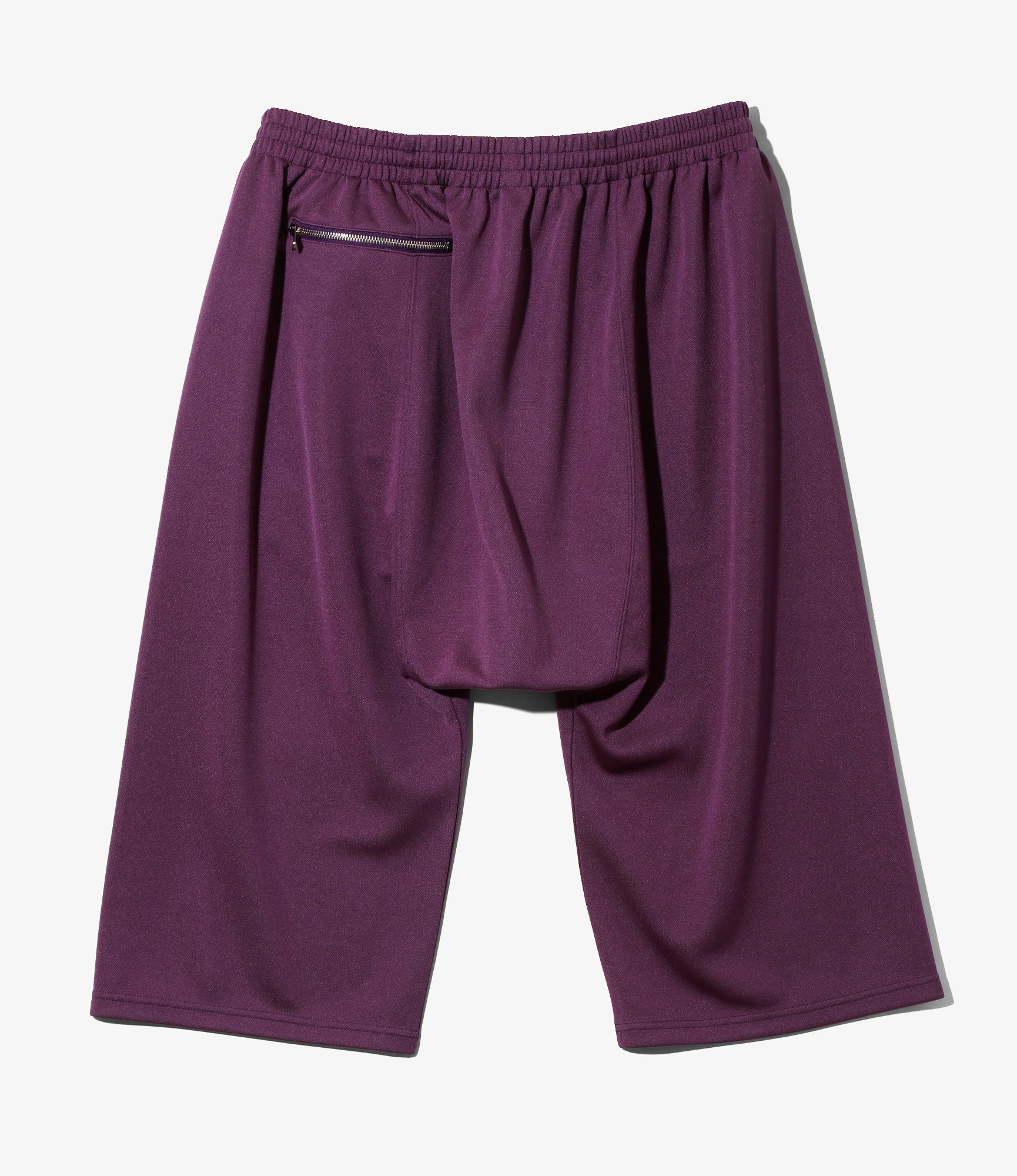 Cropped Sarouel Track Pant - Purple - Poly Smooth - Image 4