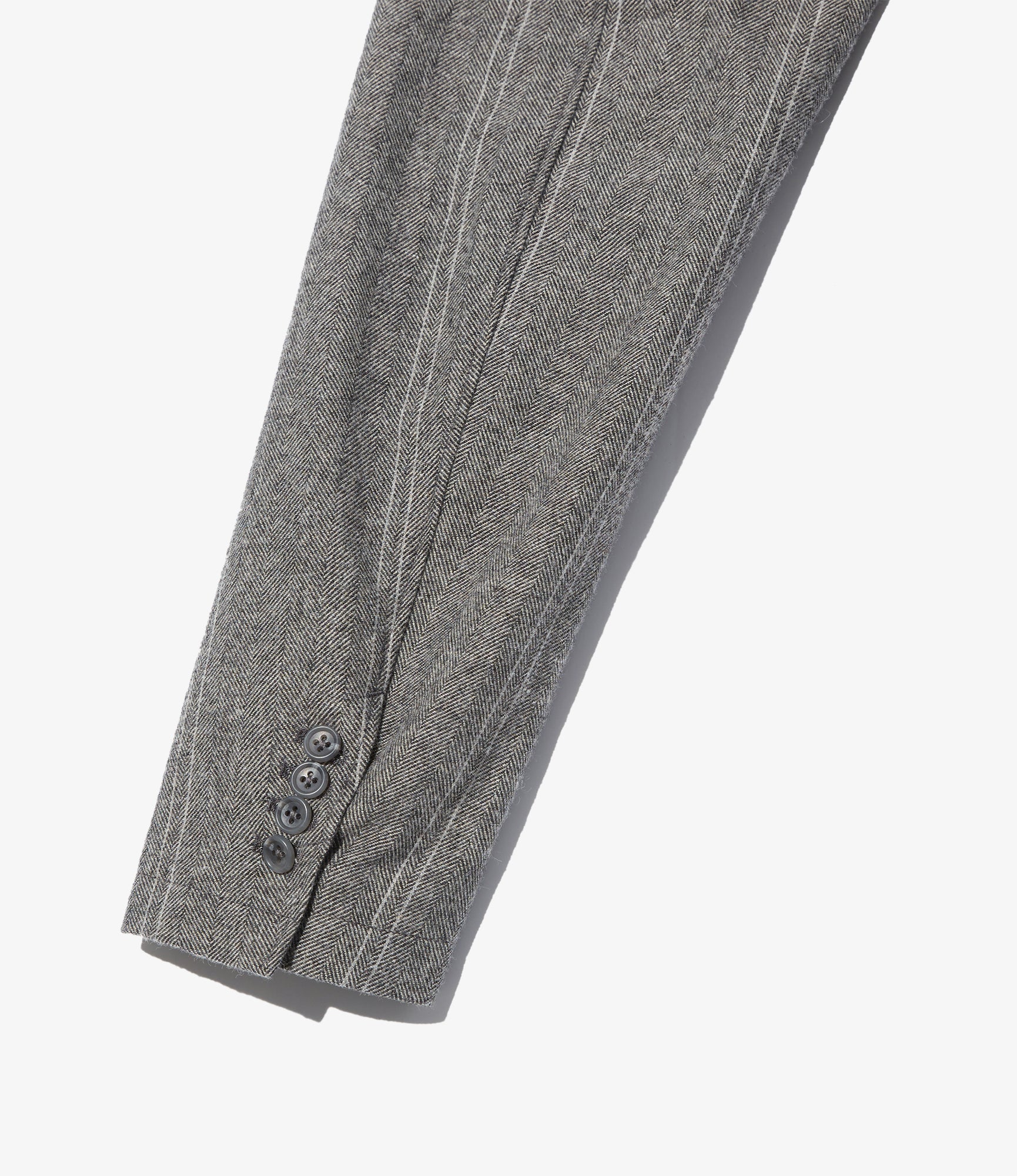 Andover Jacket - Lt. Grey Wool Striped HB - Image 4