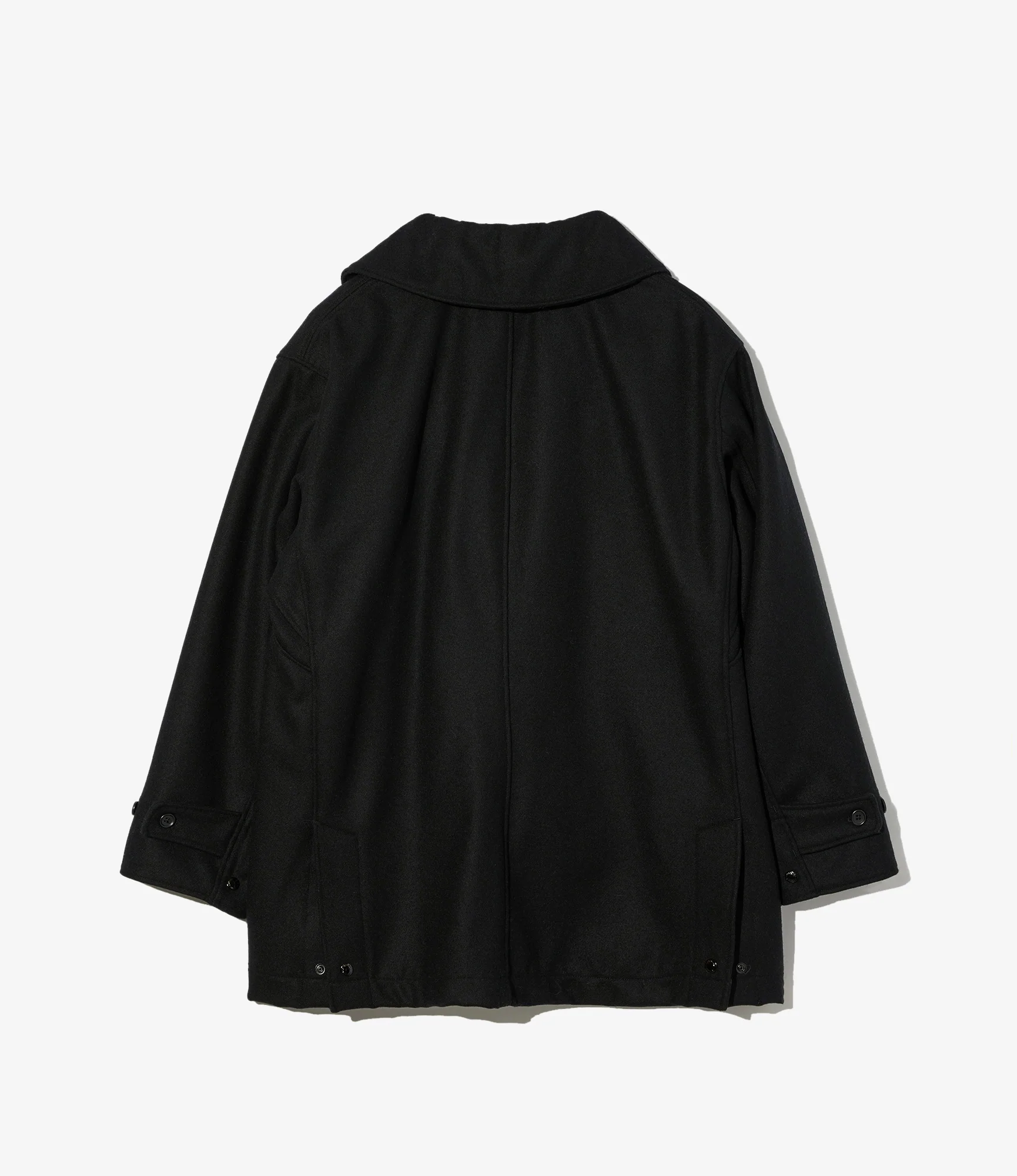 Fireman Jacket - Black 24oz Wool Melton - Image 2