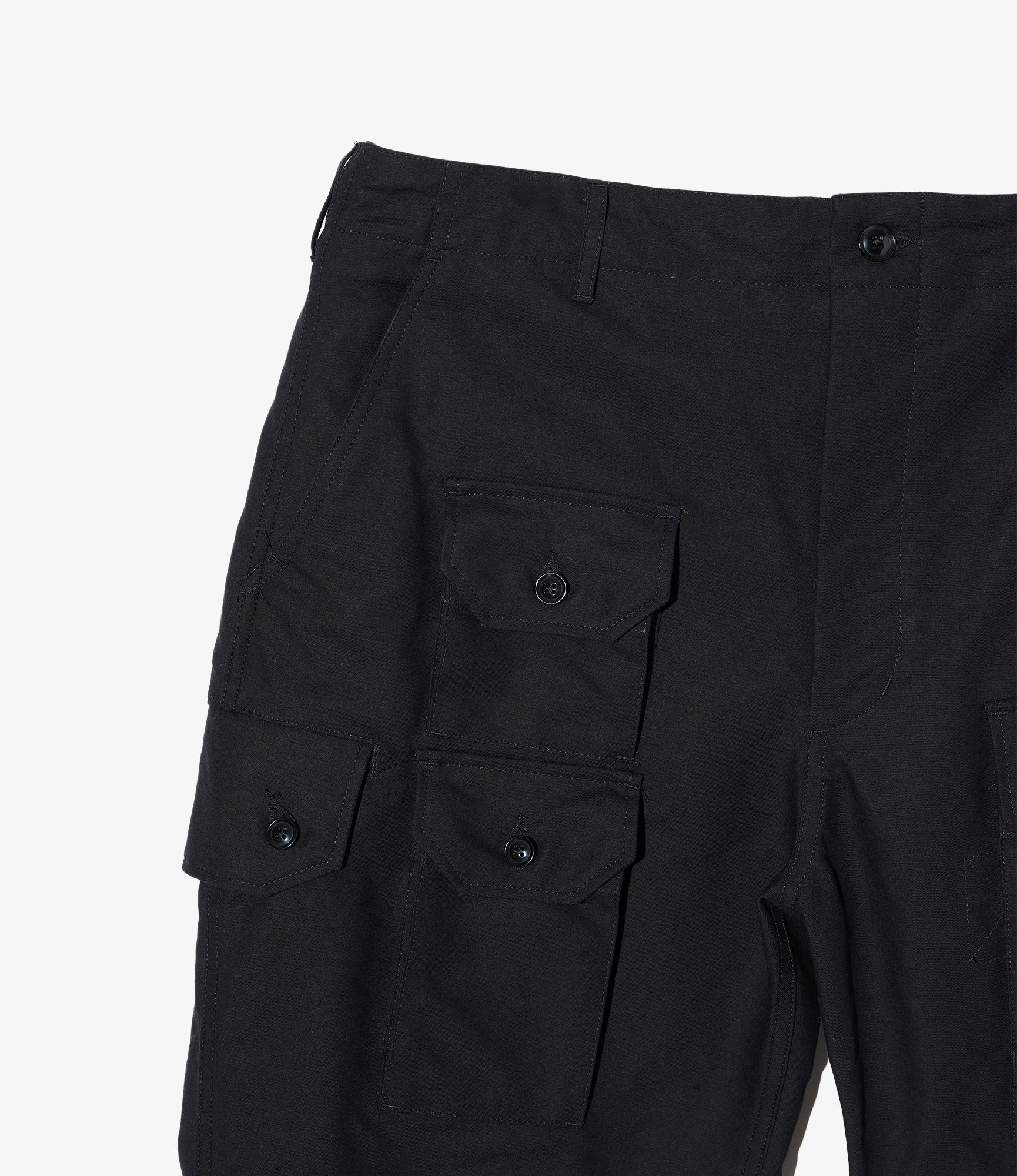 Flight Pant - Black Cotton Double Cloth - Image 3