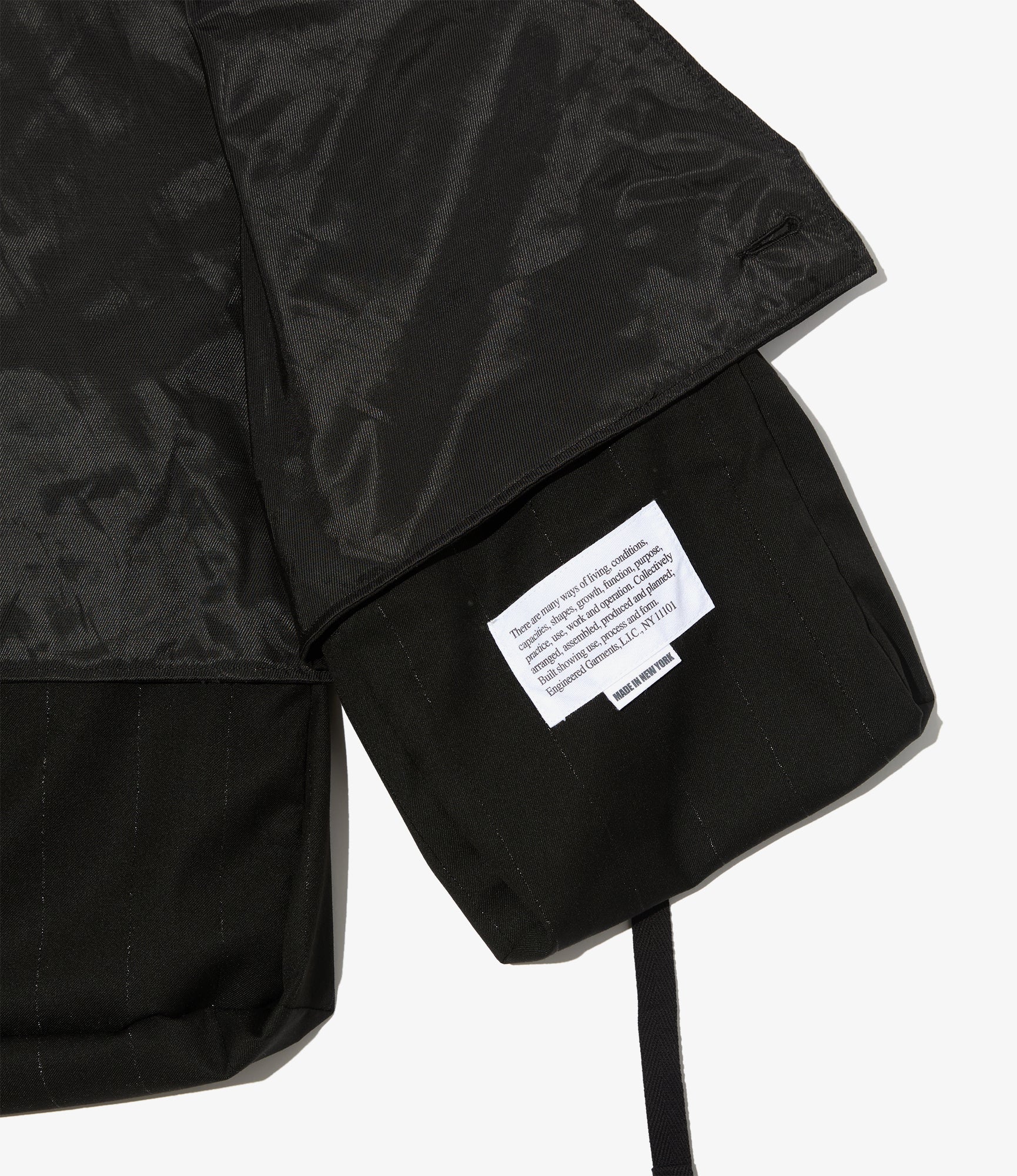 Fowl Vest - Black Polyester Lurex Stripe - Image 3