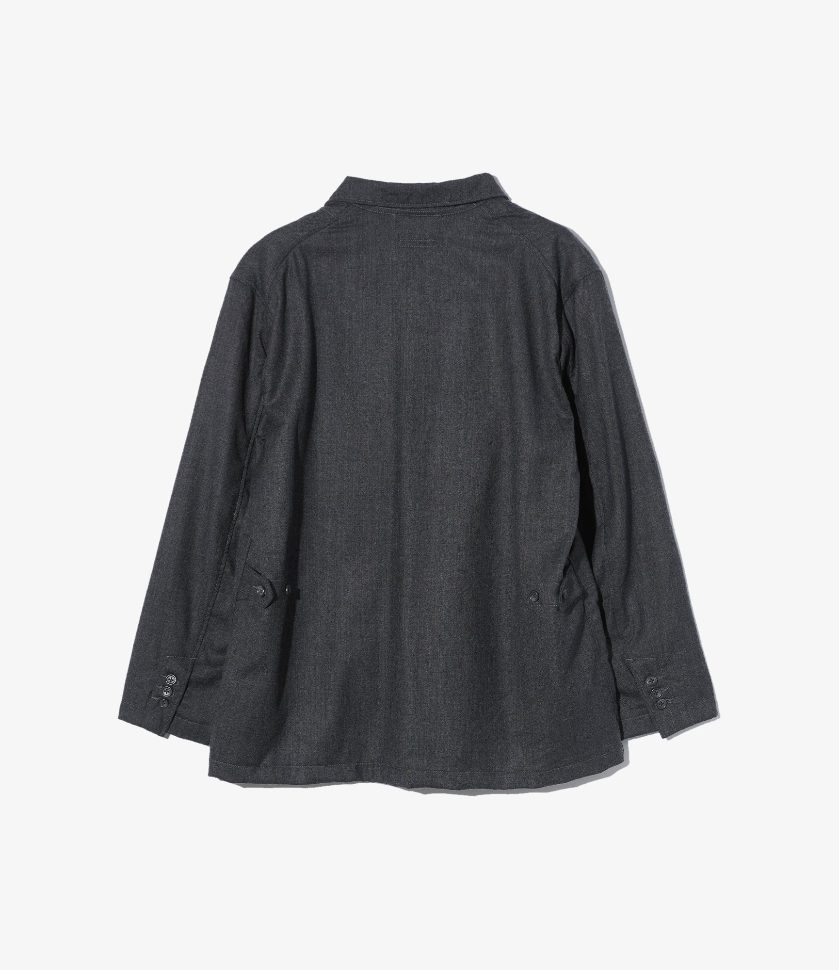 Loiter Jacket - Charcoal High Count Worsted Wool - Image 2