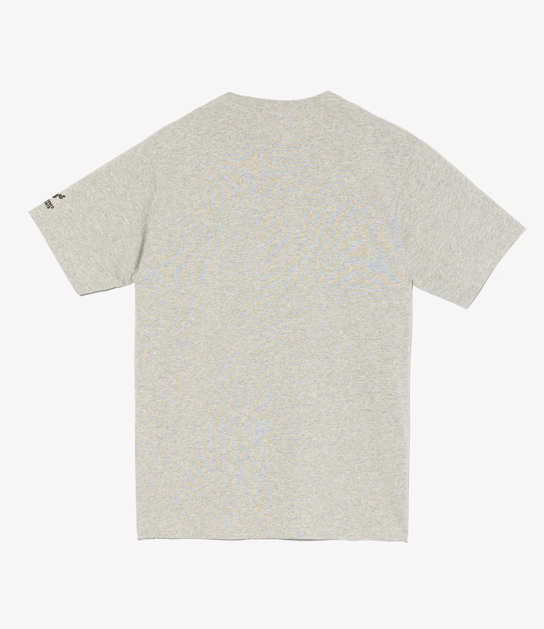 Printed Cross Crew Neck T-Shirt - Grey - Suit - Image 2