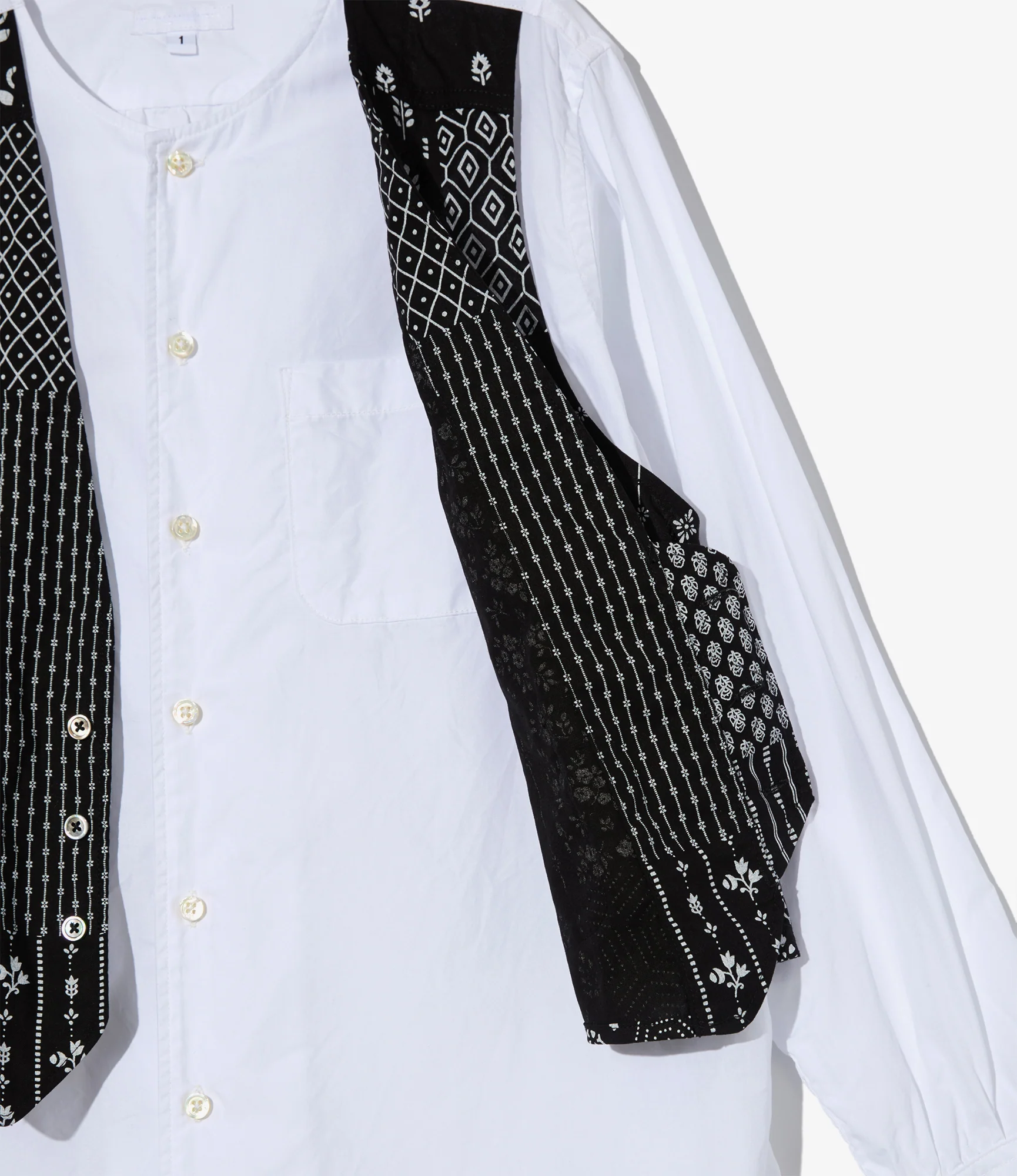 Women's VARI Shirt - White 100's 2Ply Cotton Broadcloth - Image 3