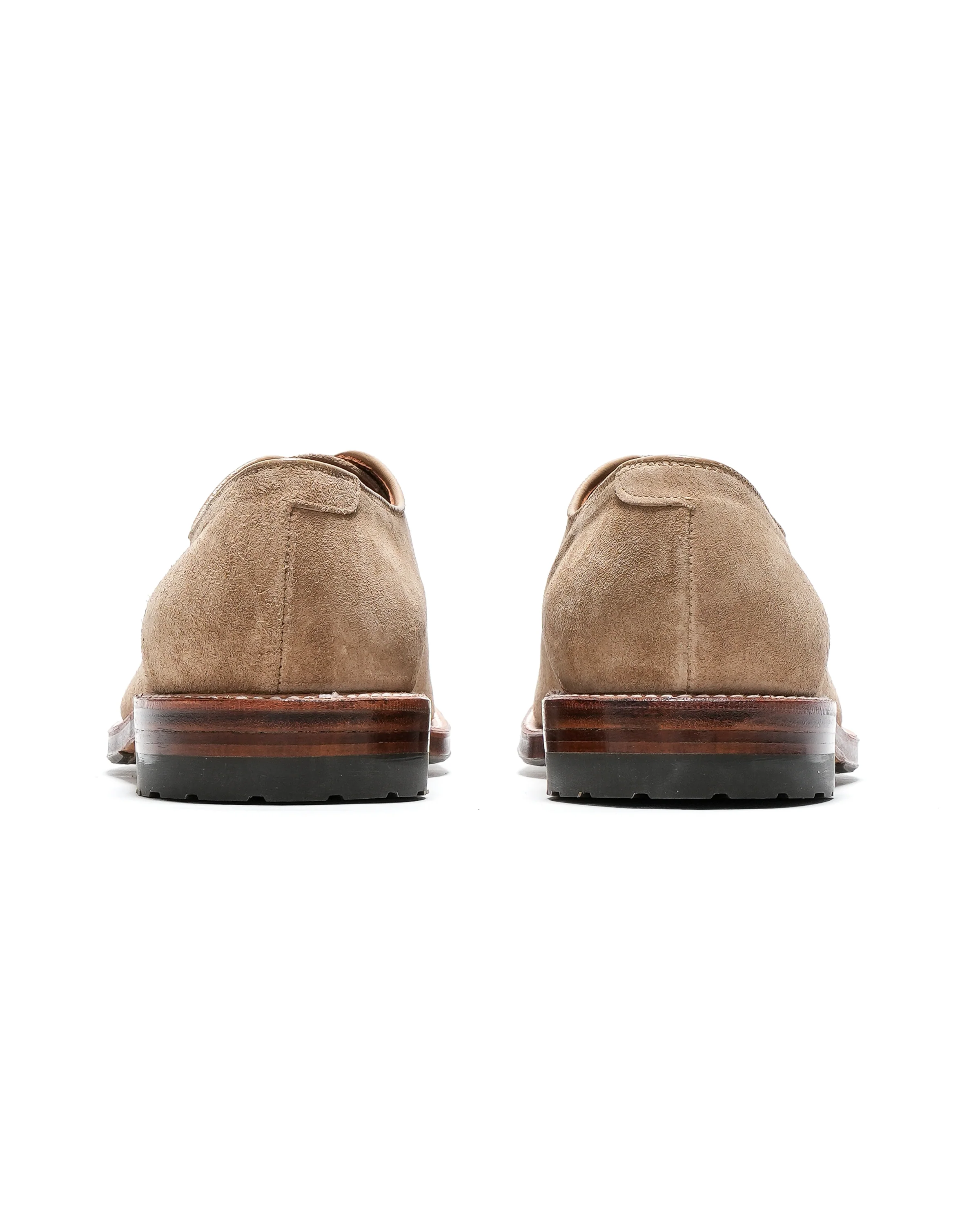 Engineered Garments x Alden - Wholecut  Plain Toe Oxford - Tan Suede - Image 5