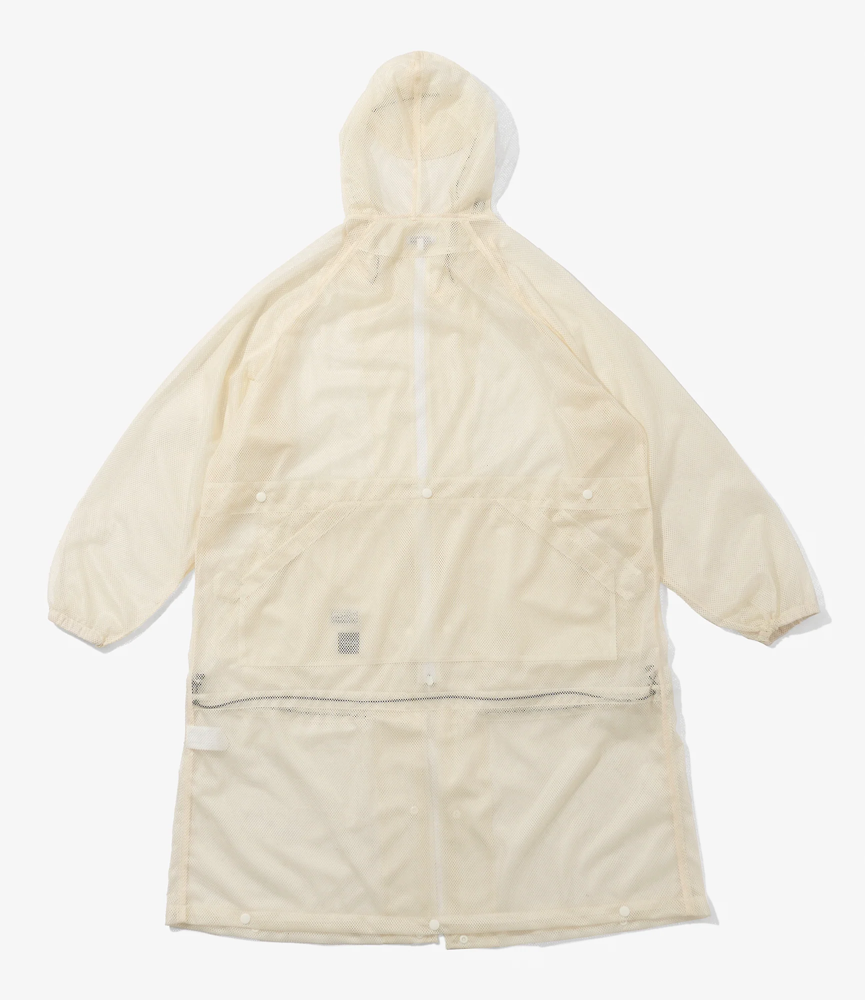 Mesh Parka for NNY x Blue in Green - Natural Polyester Mesh - Image 4