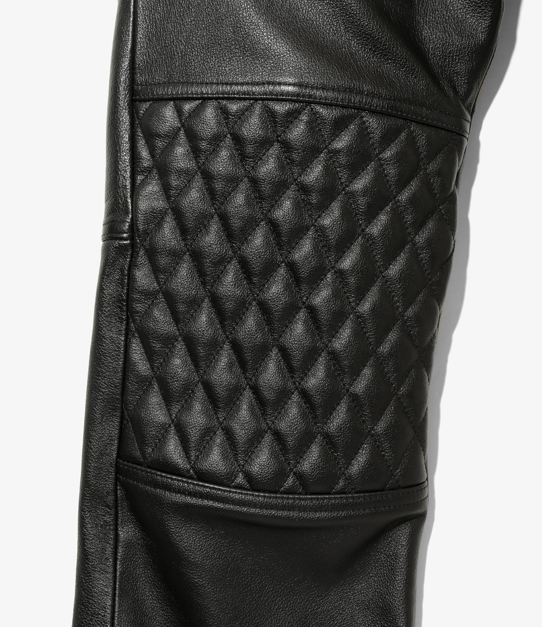 Motor Cycle Pant - Black - Cowhide Leather - Image 4