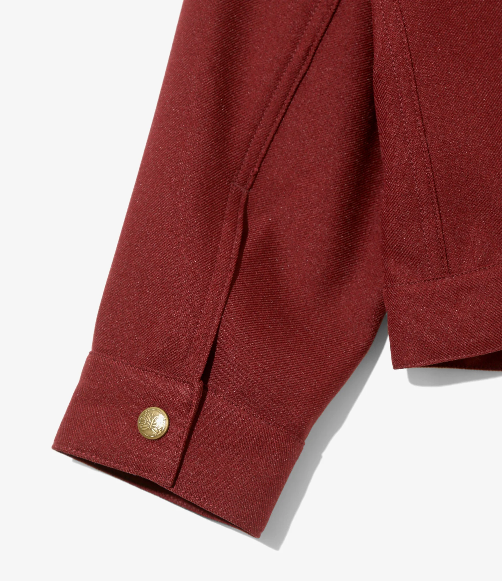 Penny Jean Jacket - Burgundy - Poly Twill - Image 6