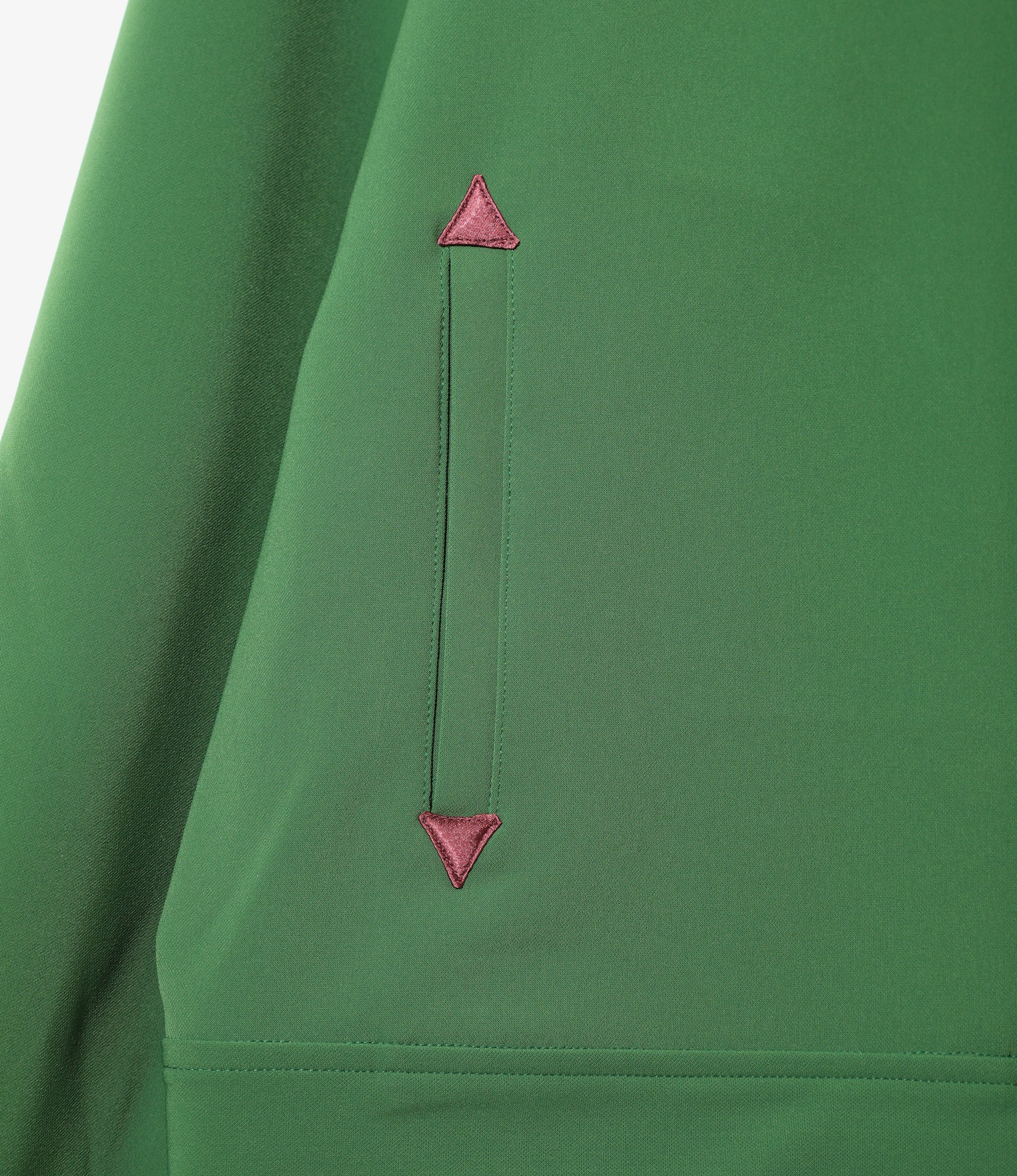 Piping Cowboy Jacket - Green - Poly Double Cloth - Image 3