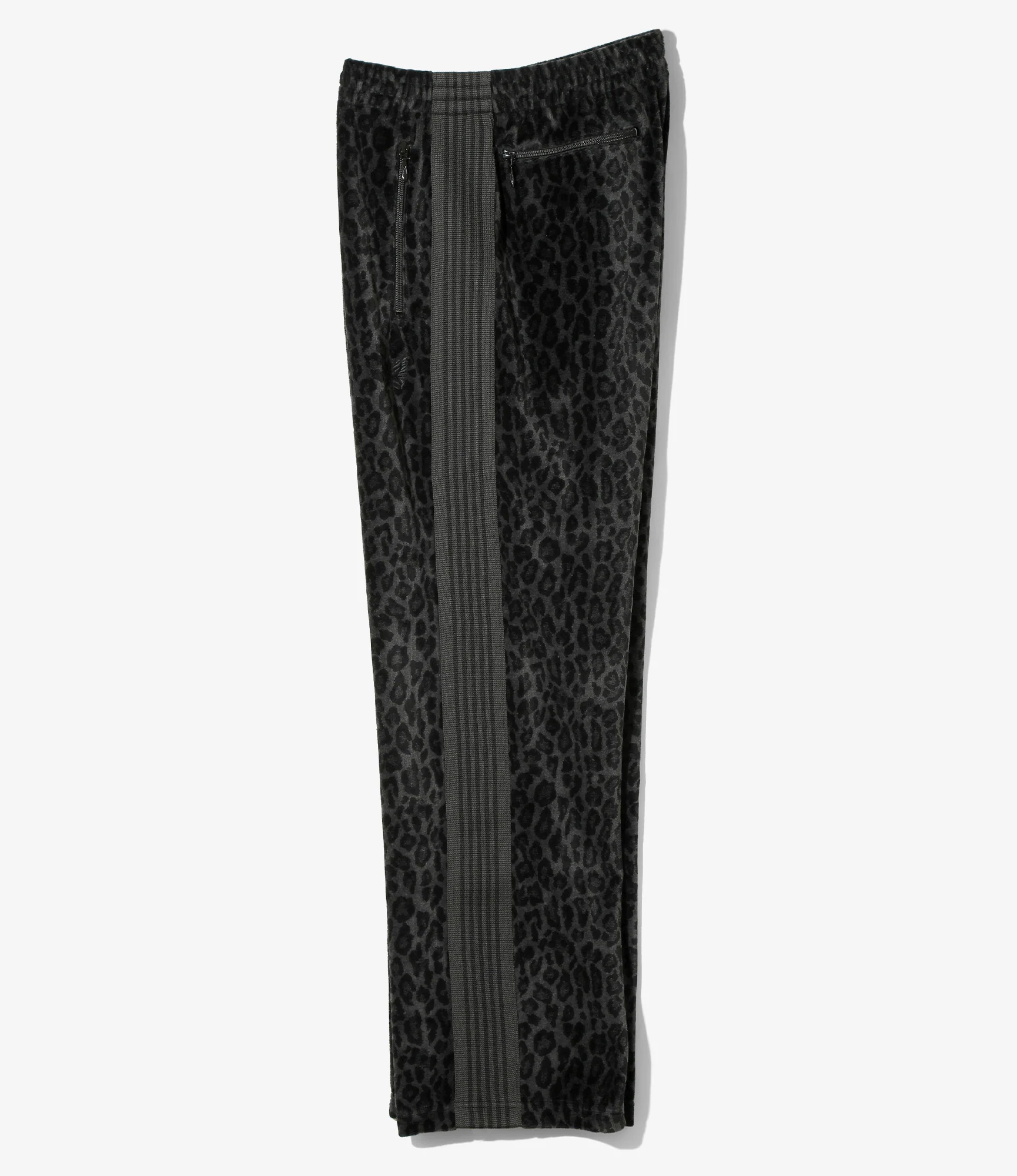 Track Pant - Black - Leopard Velour - Image 4