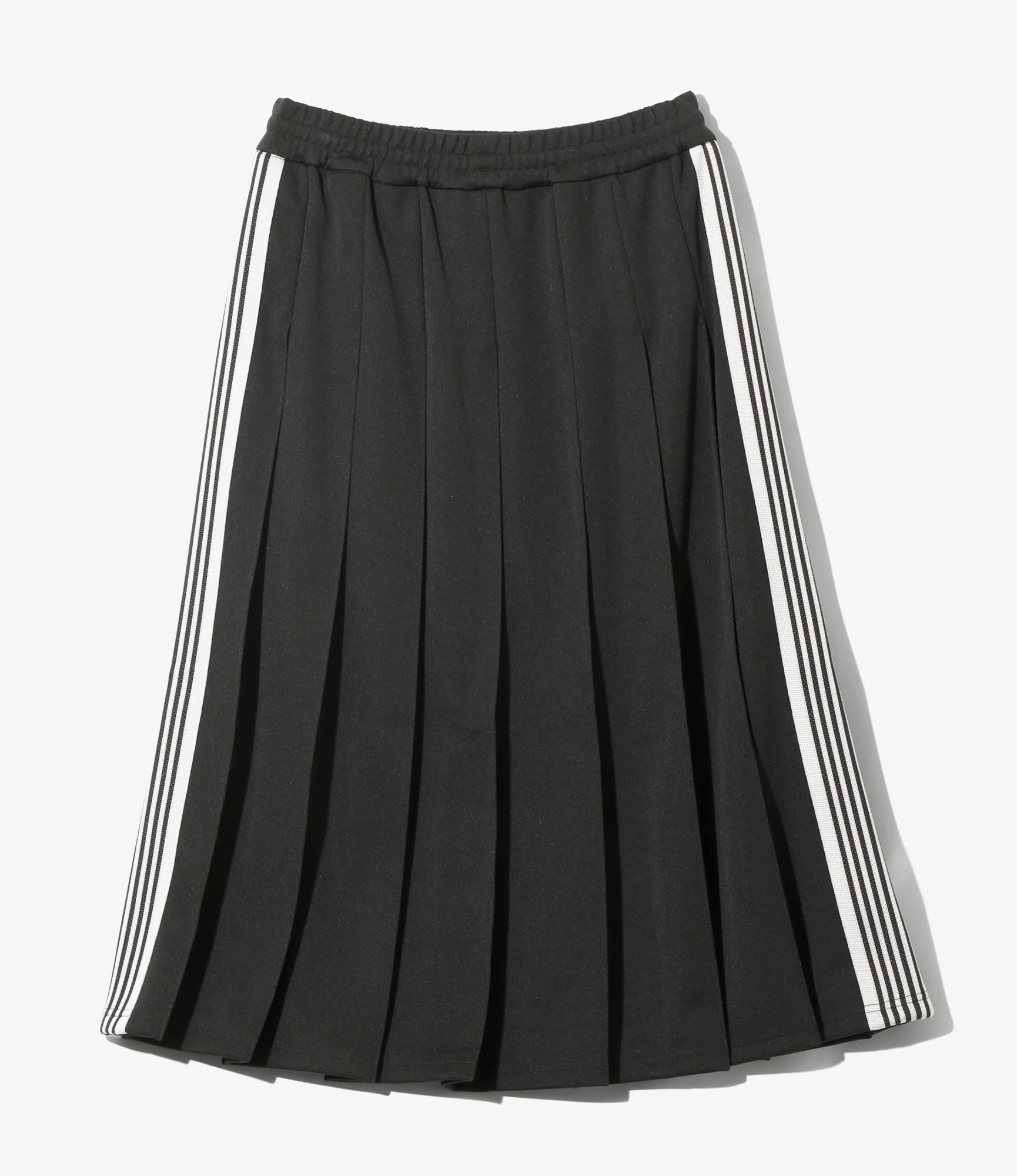 Women's Pleated Track Skirt - Charcoal - Poly Smooth - Image 5