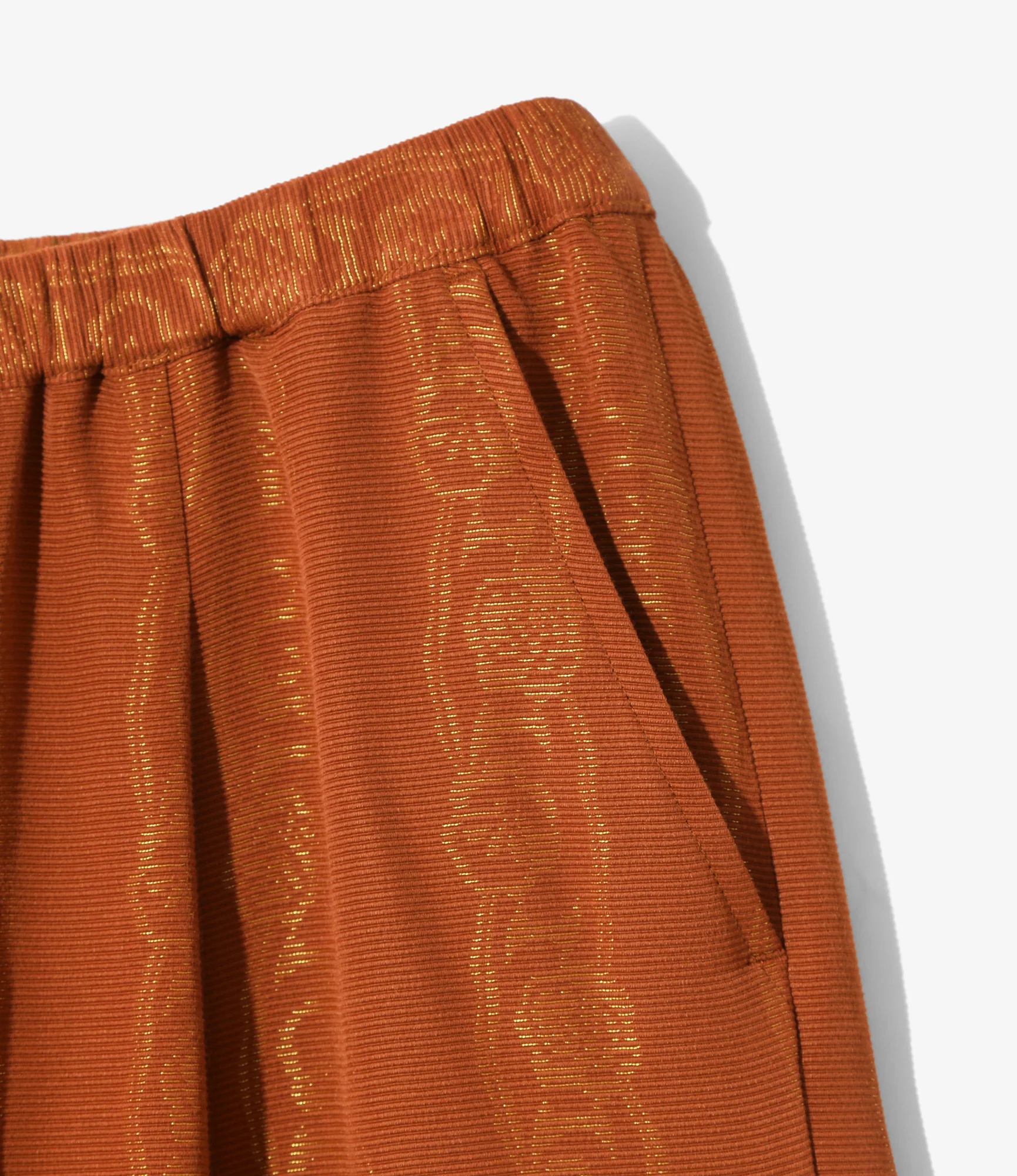 Women's String Buggy Pant - Rust - Abstract Jacquard - Image 3