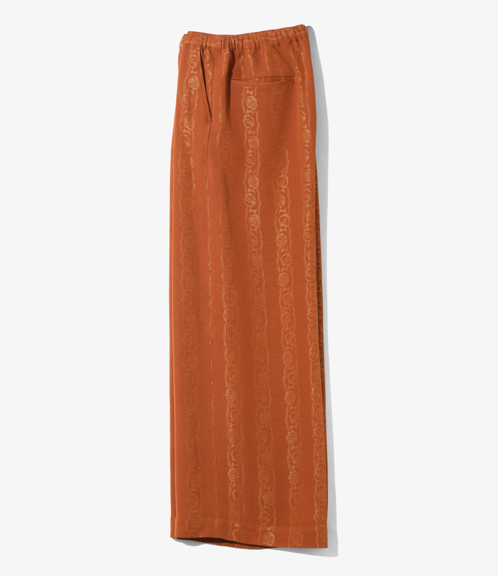 Women's String Buggy Pant - Rust - Abstract Jacquard - Image 4
