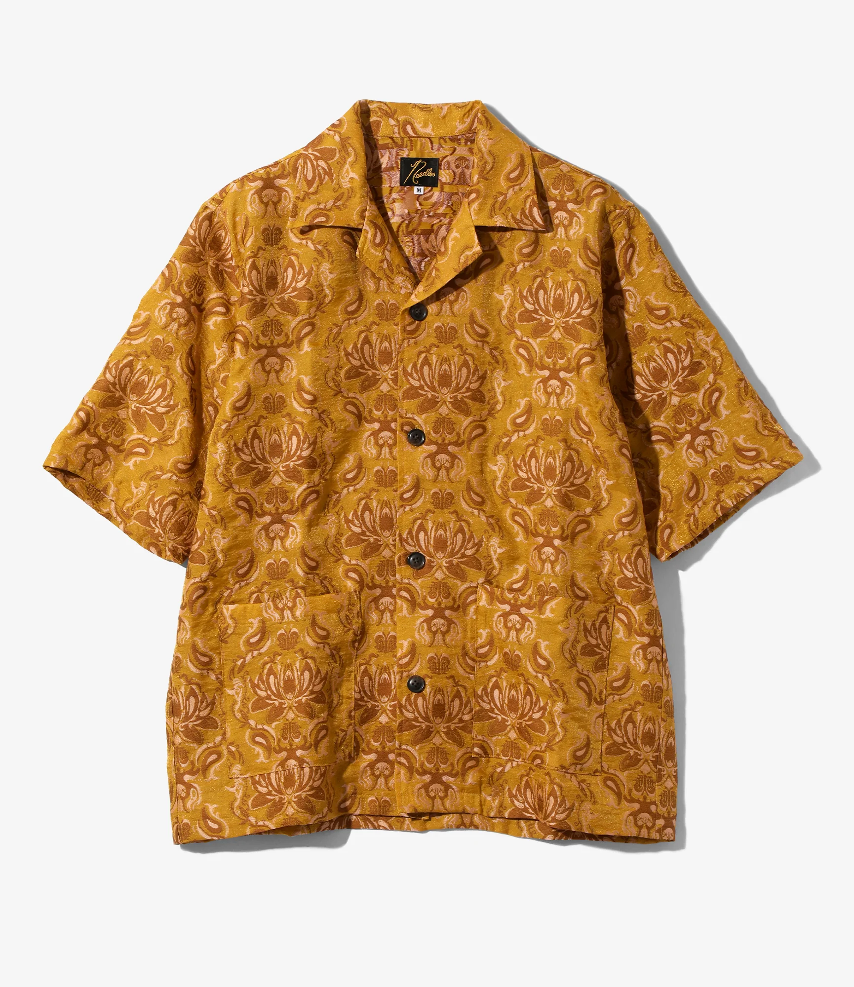 Needles x Kae Tanaka Cabana Shirt - Mustard - KT Jacquard