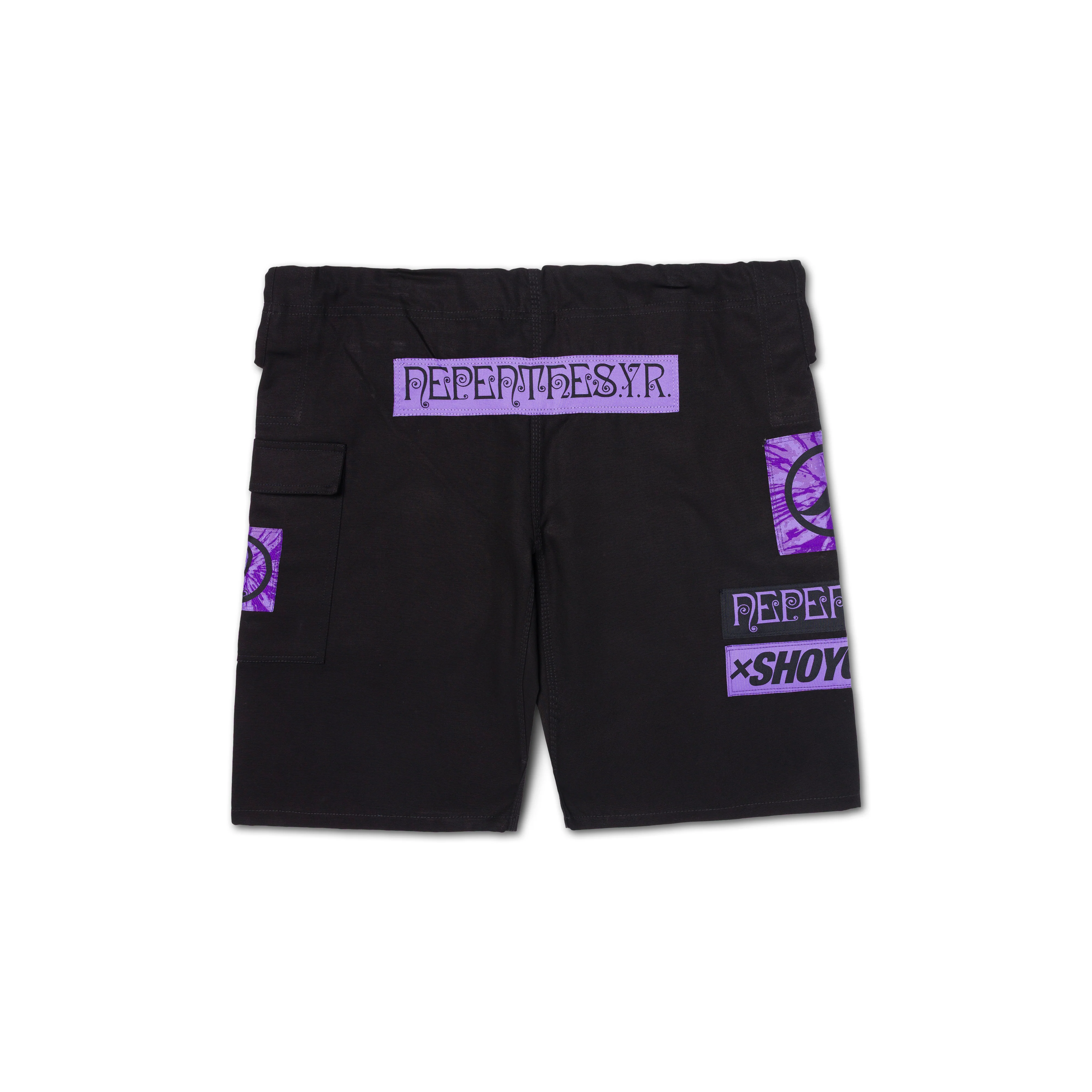 Nepenthes x Shoyoroll - Gi Pocket Shorts - Black - Image 2