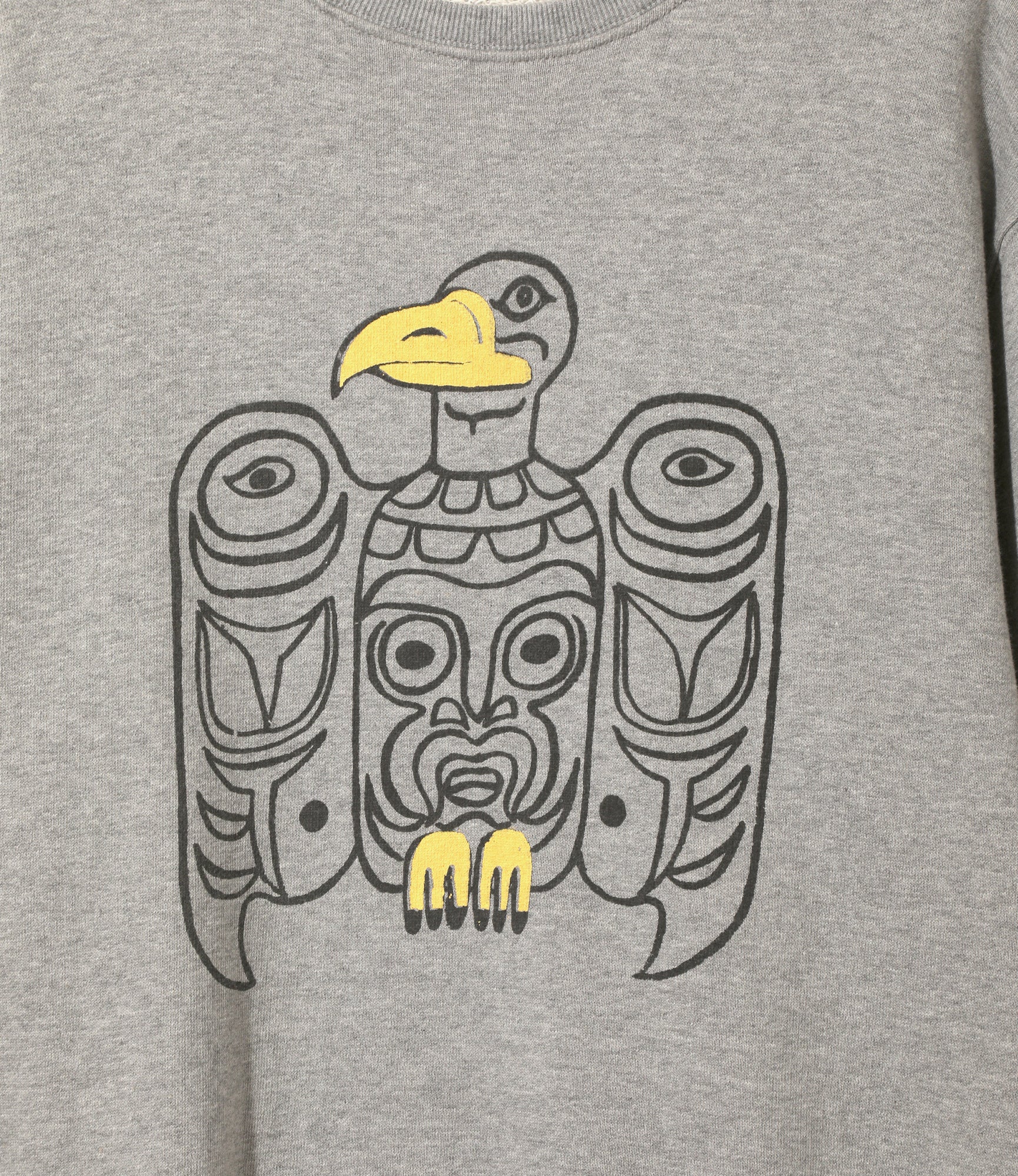Printed Sweat Shirt - H. Grey - Edge - Image 2