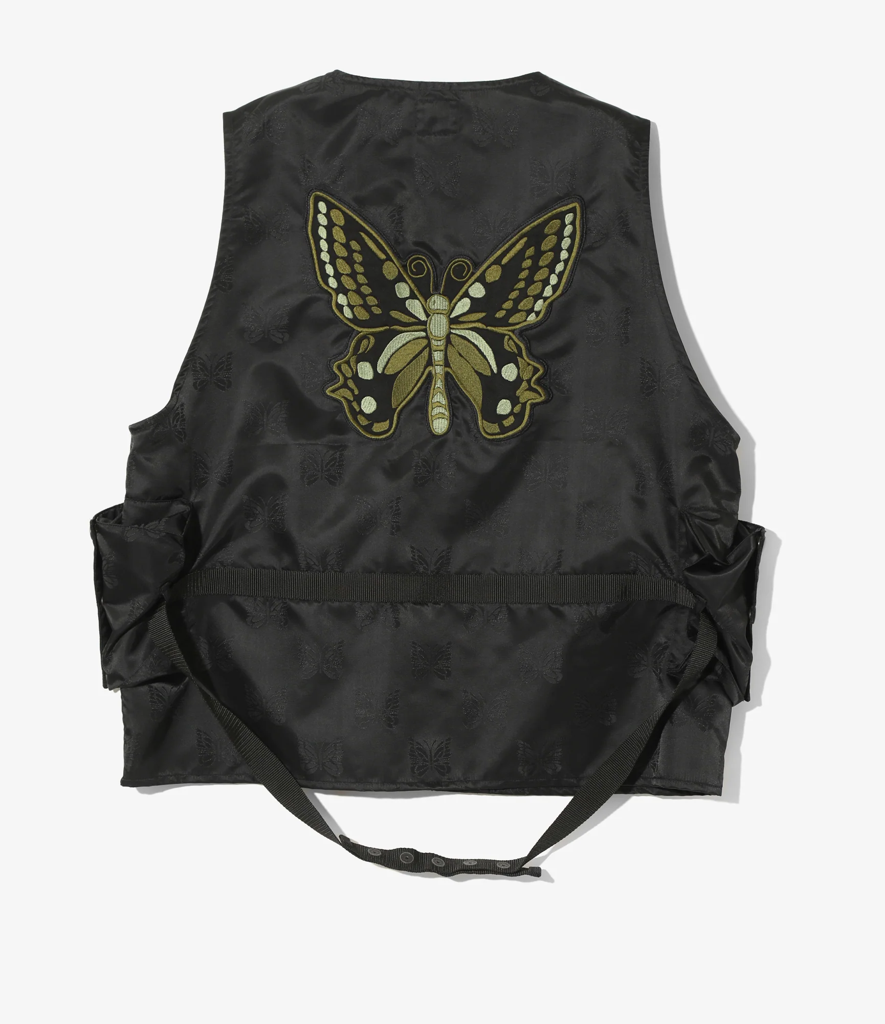 Radio Vest - Black - Papillon Jacquard Sateen - Image 4