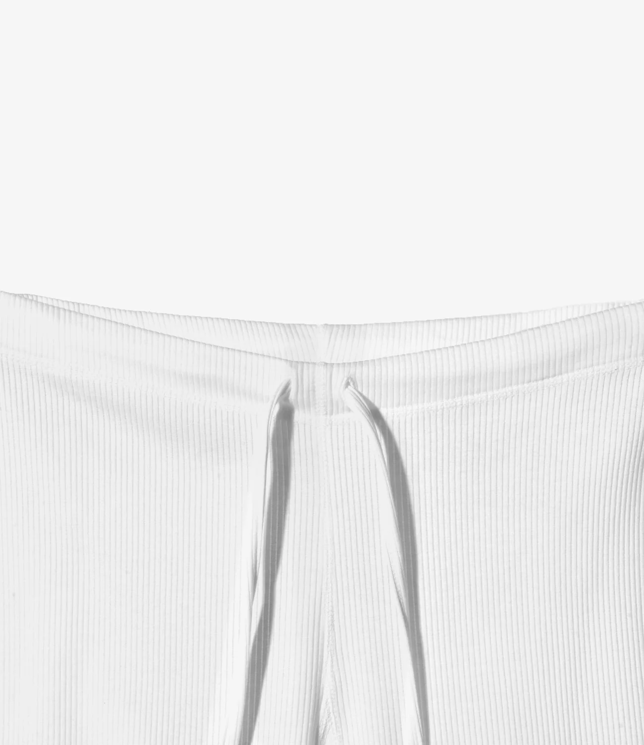 Ribbed Frill Pants - White - Image 2