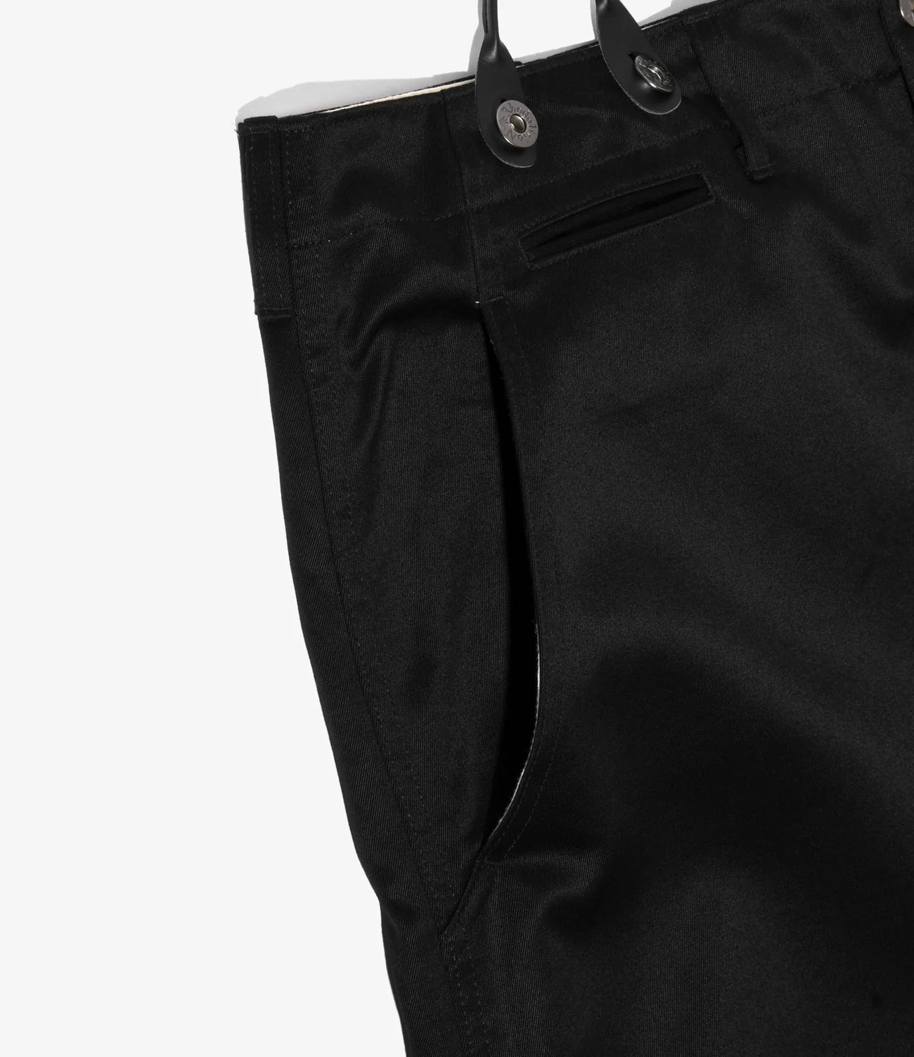 Suspender Pants - Black - Chino Cloth - Image 3