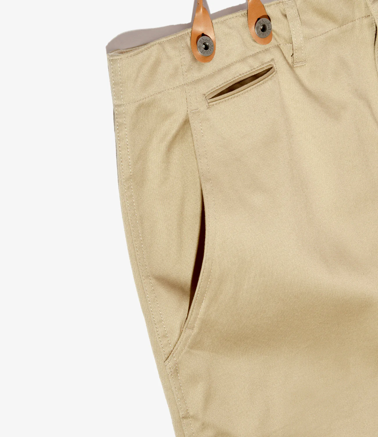 Suspender Pants - Khaki - Chino Cloth - Image 3