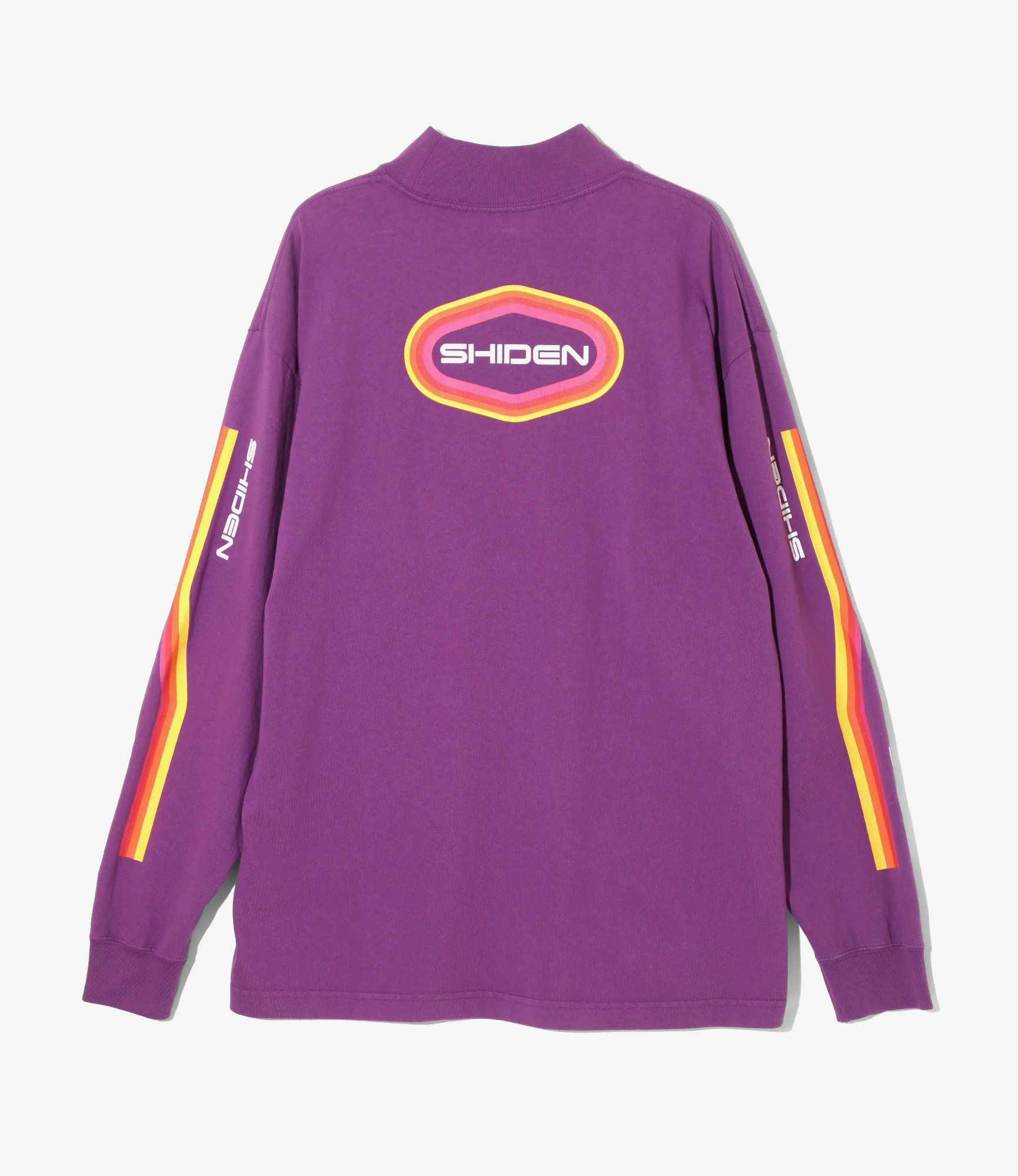 L/S Mock Neck Tee - Purple - Decal - Image 4