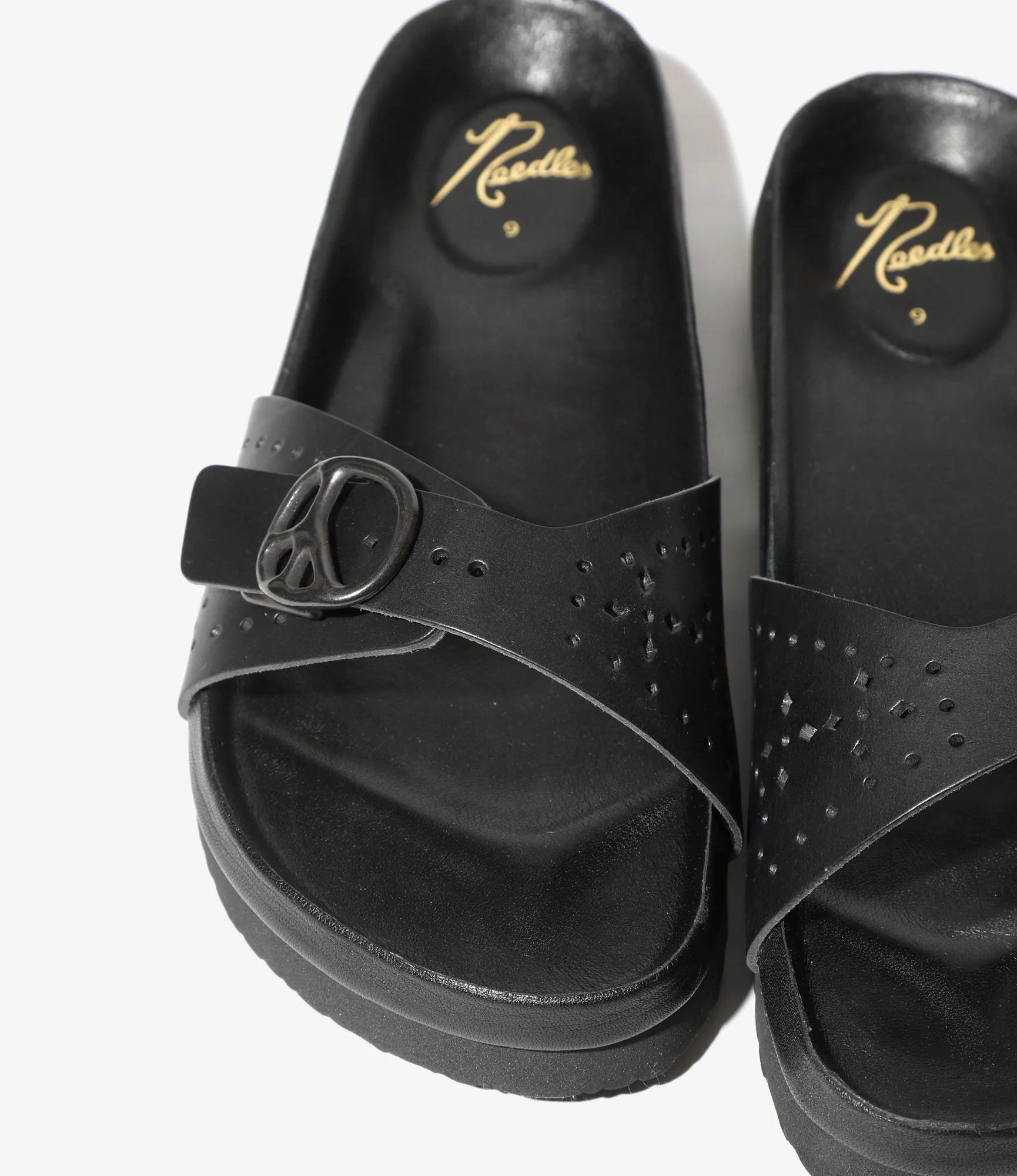 Single Strap Sandal - Black - Cowhide Lthr. - Image 2