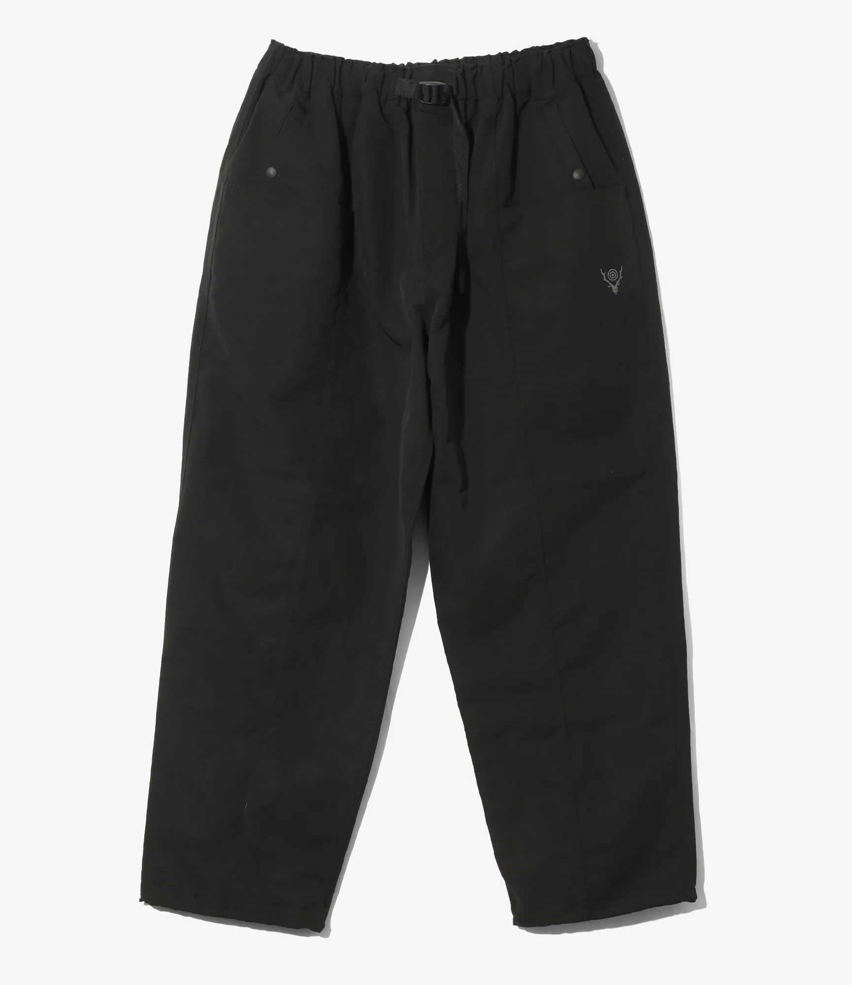 Belted C.S.Pant - Black - C/N Grosgrain