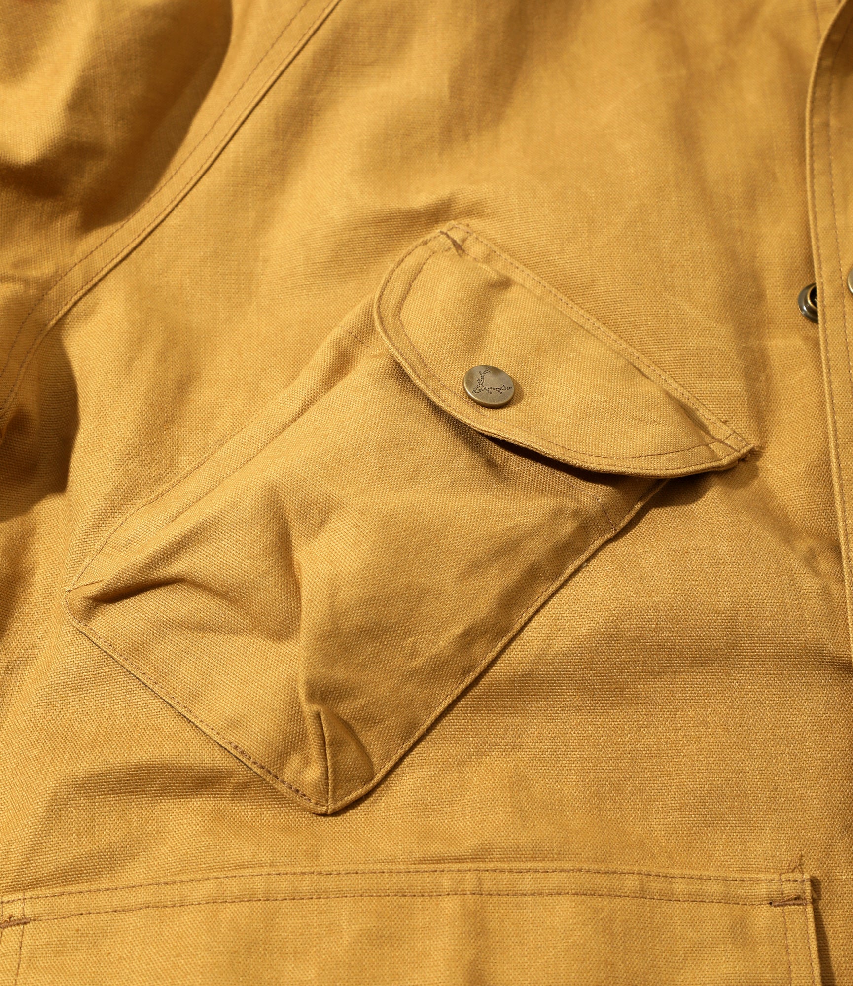 Carmel Coat - Mustard - OX / Paraffin Coating - Image 3