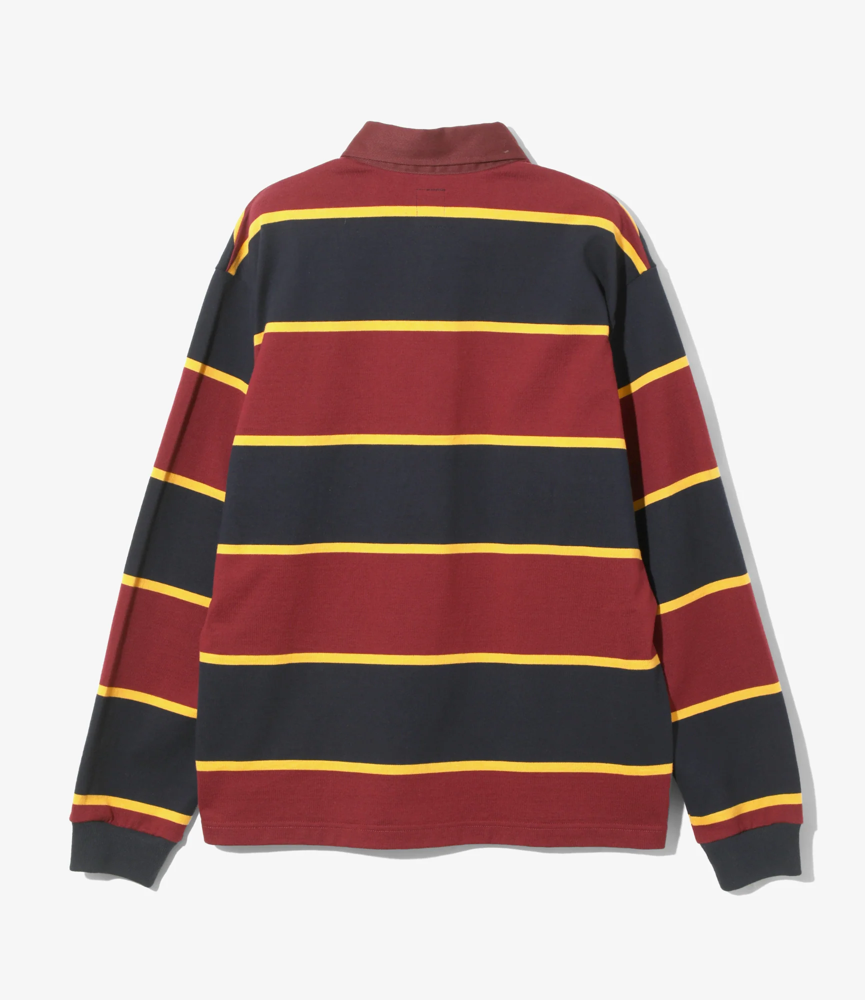 Rugger Shirt - Burgundy - Cotton Plainstitch - Image 5