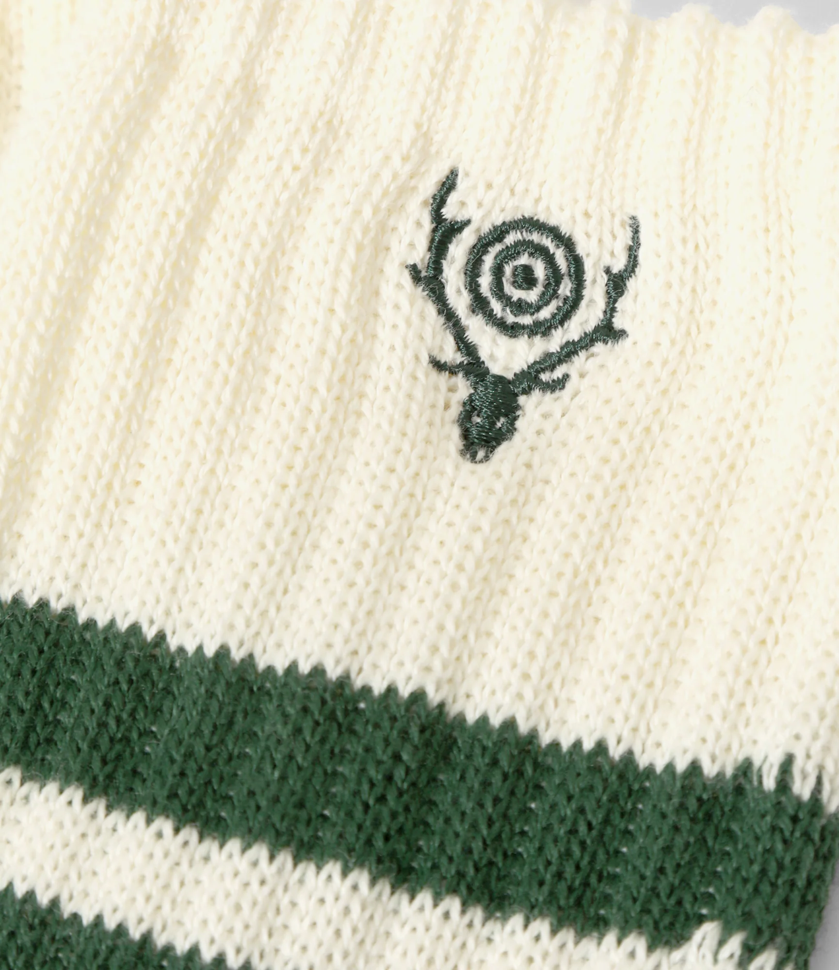 Socks - White/Green - 4 Lines - Image 2