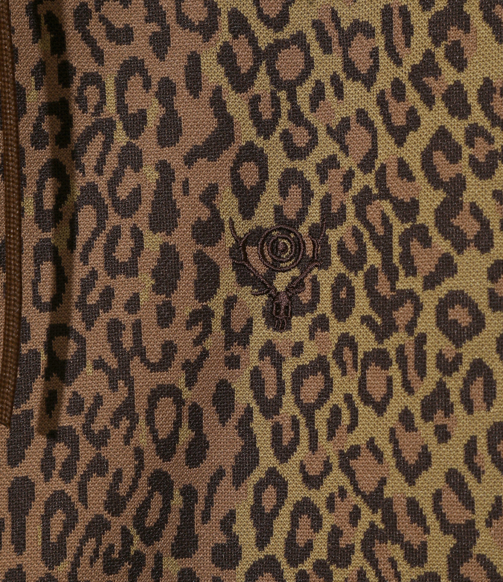 Trainer Hoody - Brown - Poly Jq. / Leopard - Image 2