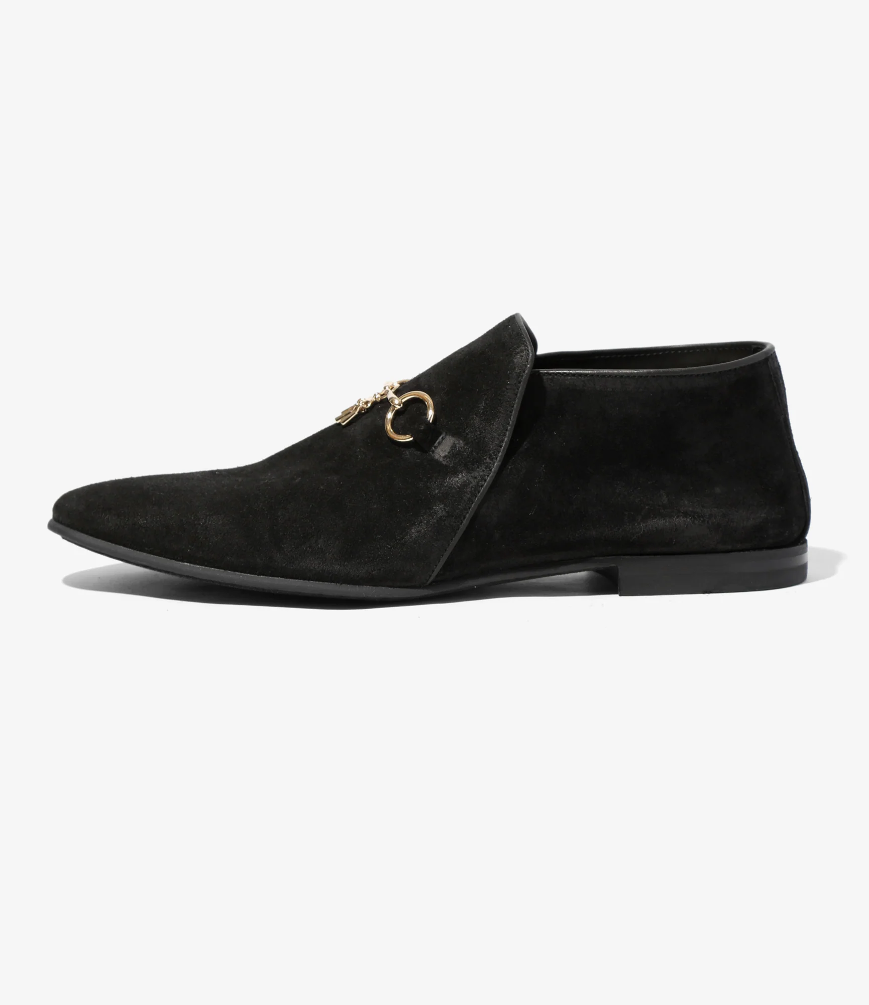 Tassel Bit Slip-On Chukka - Black - Image 4