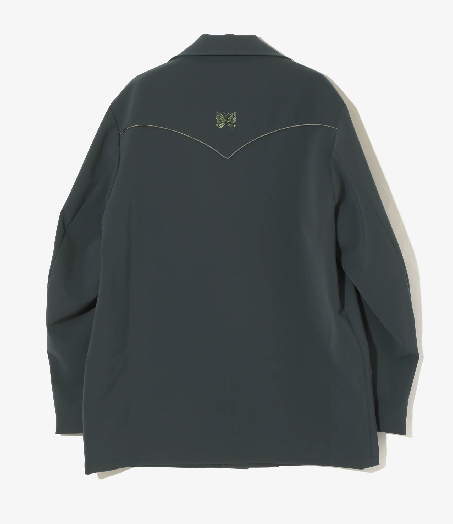 Western Leisure Jacket - Green - Poly Double Cloth - Image 4