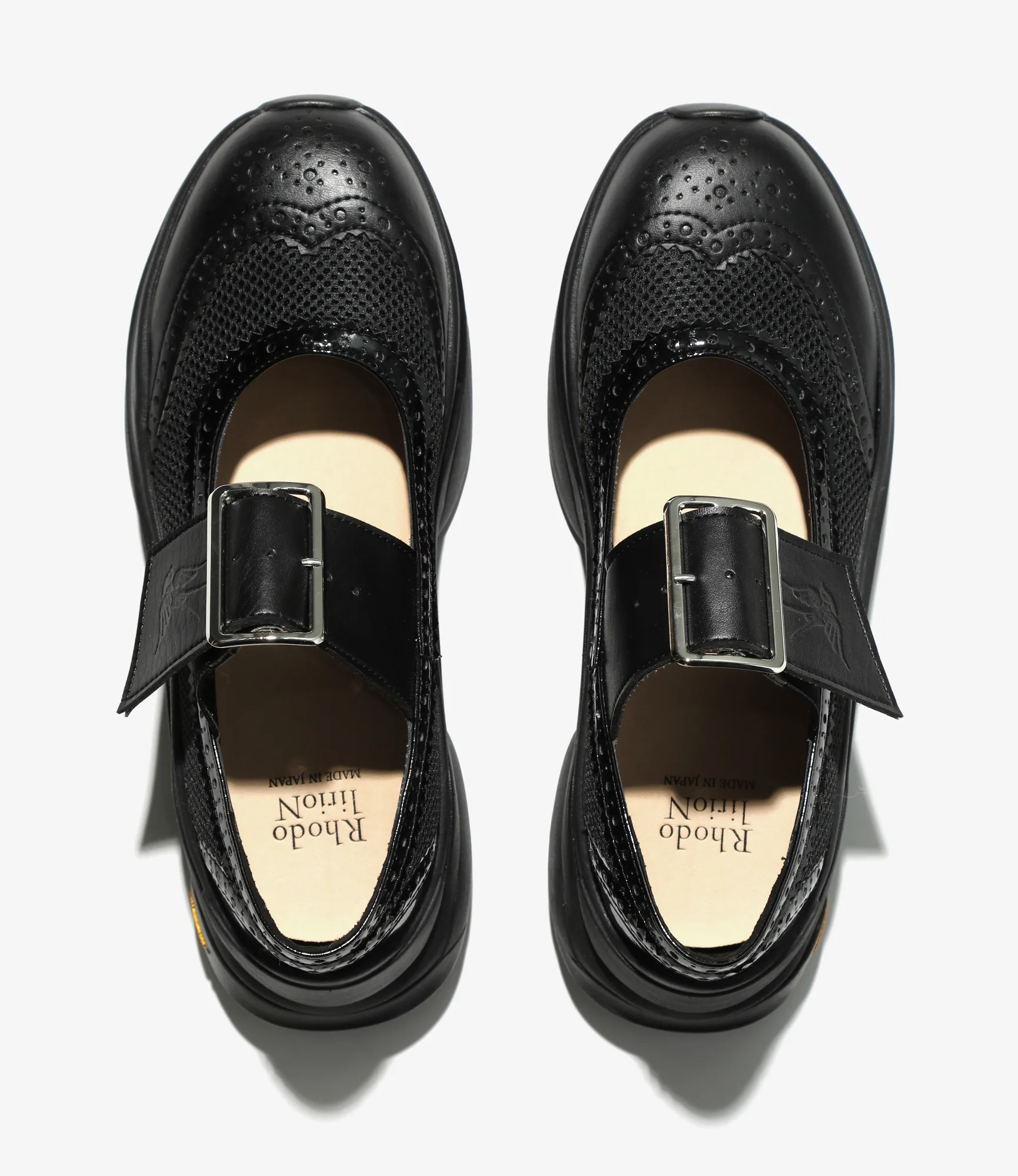 Wing Tip Sneakers - Black - Image 4